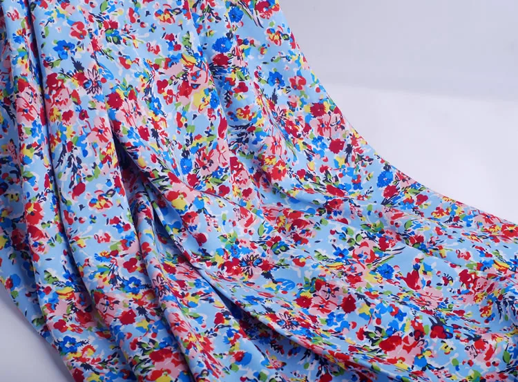 free shipping Flowers rayon cotton summer cotton baby clothing fabrics