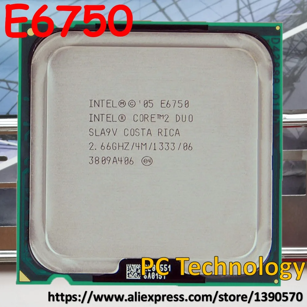 Original Intel Core 2 Duo E6750 processor 2.66GHz 4MB 1333MHz LGA775 ...