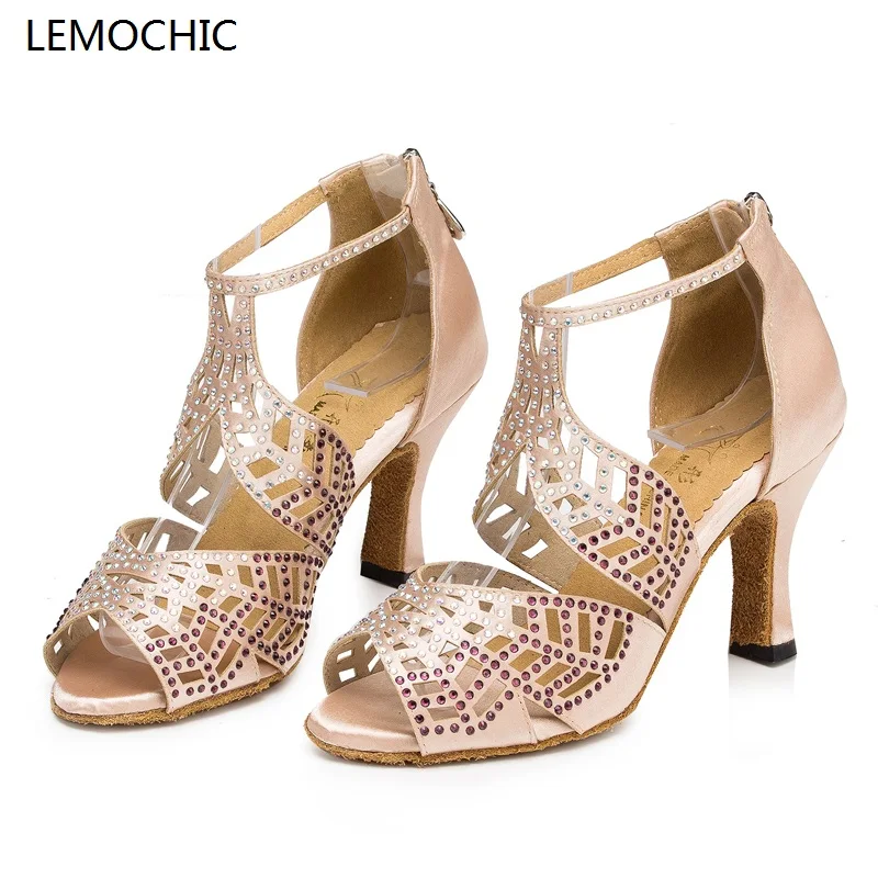 

LEMOCHIC newest ballroom latin jazz belly cha-cha dancing hot selling samba rumba pole salsa tango arena dancing dance shoes