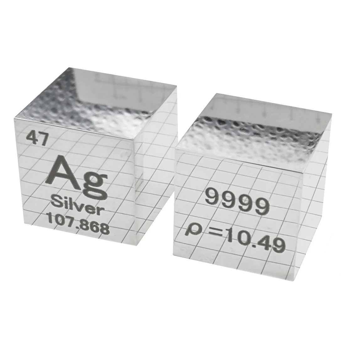Высокий чистый 25,4x25,4x25,4 мм зеркальный полировальный кубик Argentum Таблица элементов куб для лабораторного исследования коллекции (Ag≥99. 5%)