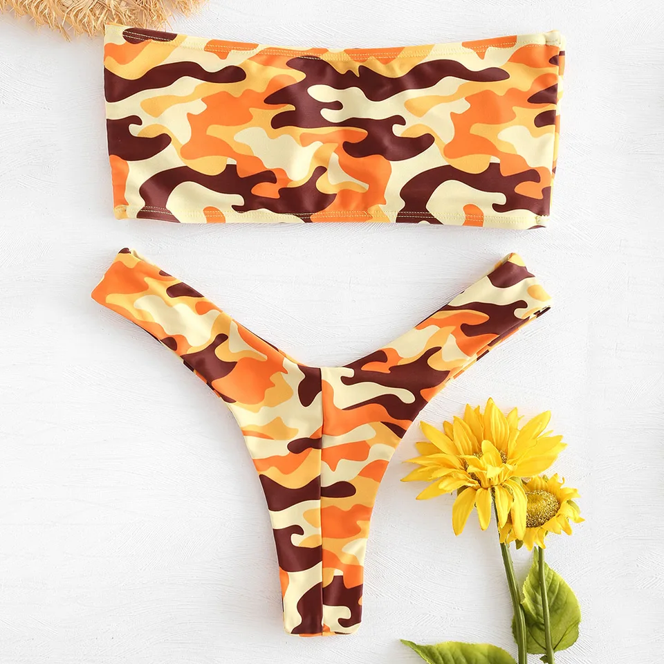 zaful camo bikini