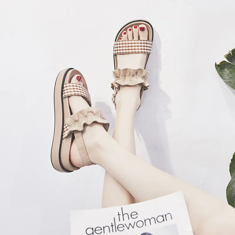 

2019 New Flat Sandals Women Bohemia Beach Summer Shoes Women Sandals Scarpe Donna Zapatos Mujer Sandalias