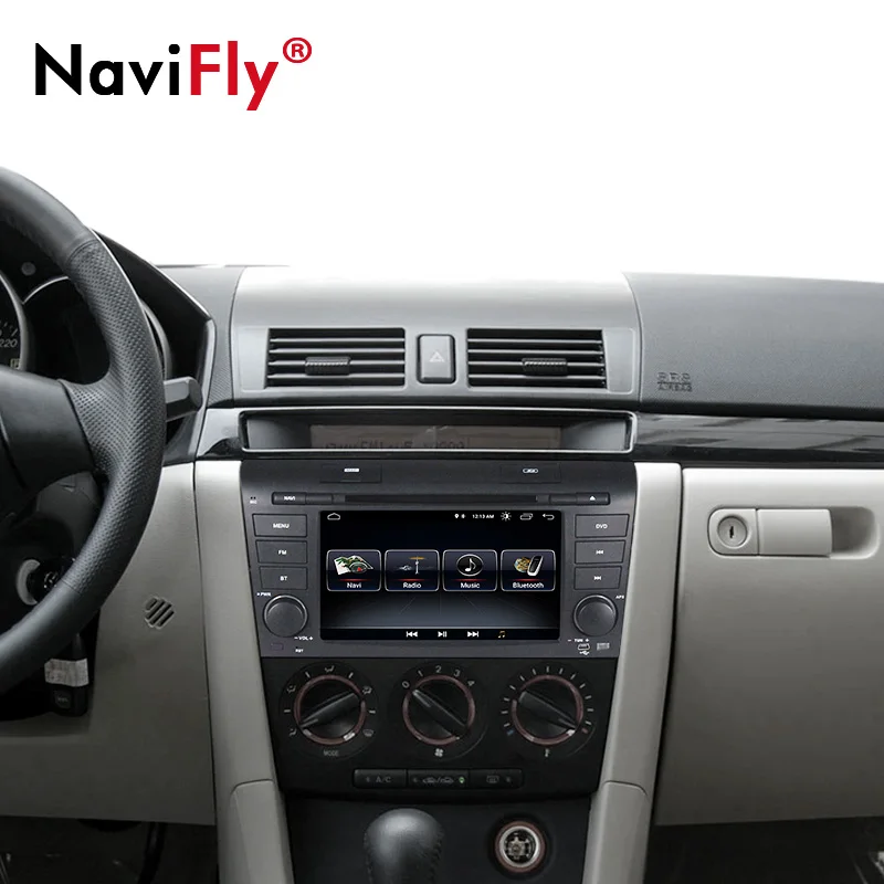 Clearance NaviFly 2 din Android 8.1 car radio gps for Mazda 3 Mazda3 2003-2009 with dvd multimedia player head unit TDA7851 WIFI BT RDS 1