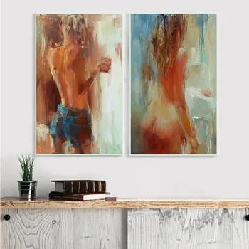 

Pop Art Nordic Style Poster and Print Colorful Portrait Black Girl Wall Picture Oil Painting for Living Room Bed Room Decoration