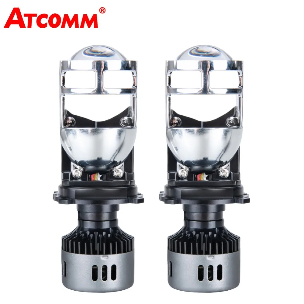 

H4 LED Car headlight with Mini Projector Lens 9600LM H4 LED Conversion Kit Automobiles Hi/Lo Beam LED Bulbs 12V 24V 6500K White