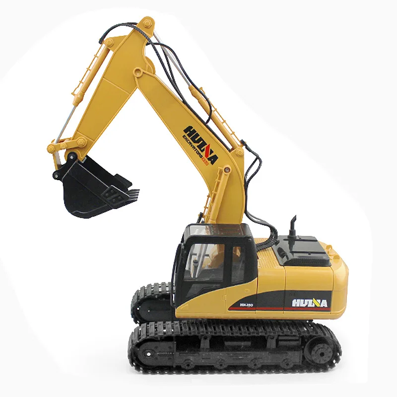 HuiNa Toys 1350 15 Channel 2.4G 1/12 RC Excavator Charging 1:12 RC Car With Battery RTG