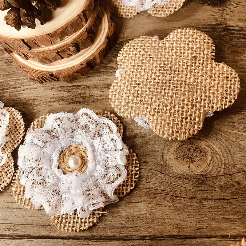 front & back-Burlap lace flowers (2)