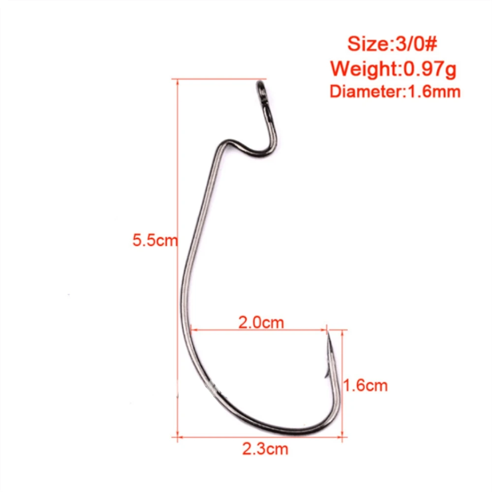 20 шт./лот рыболовные крючки из высокоуглеродистой стали 1/0#2/0#3/0#4/0#5/0# рукоятка крючок Приманка червь Pesca для мягкой приманки снасти Аксессуары - Цвет: 3