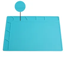 340x230x5 мм Теплоизоляционный силиконовый коврик Настольный коврик термостойкий Коврик платформа для обслуживания паяльной станции BGA инструмент