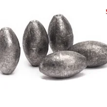 10 шт. хорошее качество 55 г морской воды рыболовные свинцовые грузила оливковой формы рыбы свинцовые грузила