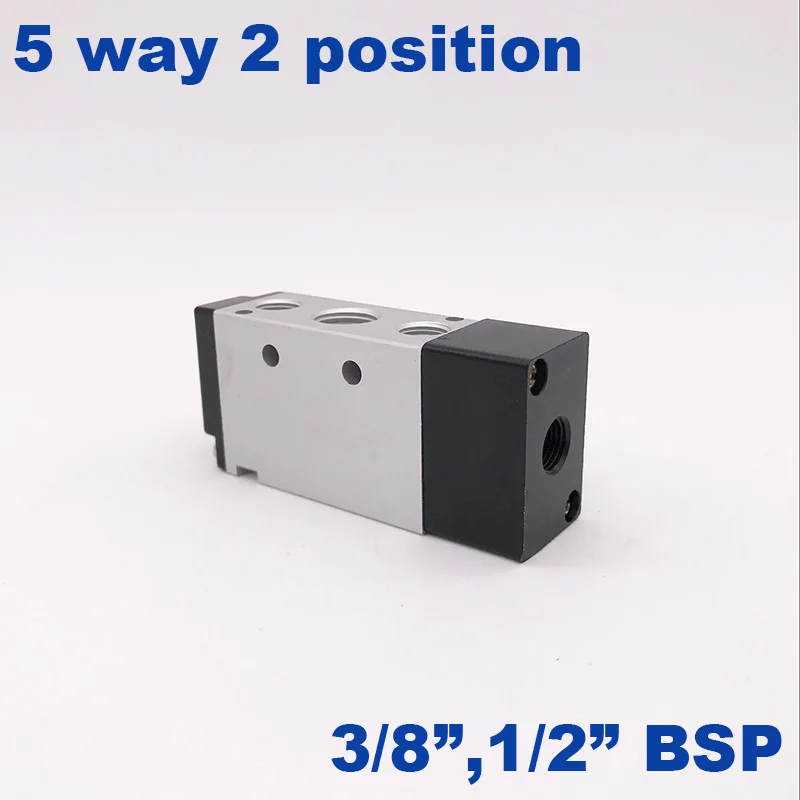 GOGOATC Пневматический воздушный клапан airtac Тип 4A310-10 3/" 4A410-15 порт 1/2 дюймов BSP 5 способ 2 положения воздушный регулирующий клапан