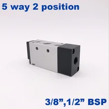 GOGOATC Пневматический воздушный клапан airtac Тип 4A310-10 3/" 4A410-15 порт 1/2 дюймов BSP 5 способ 2 положения воздушный регулирующий клапан