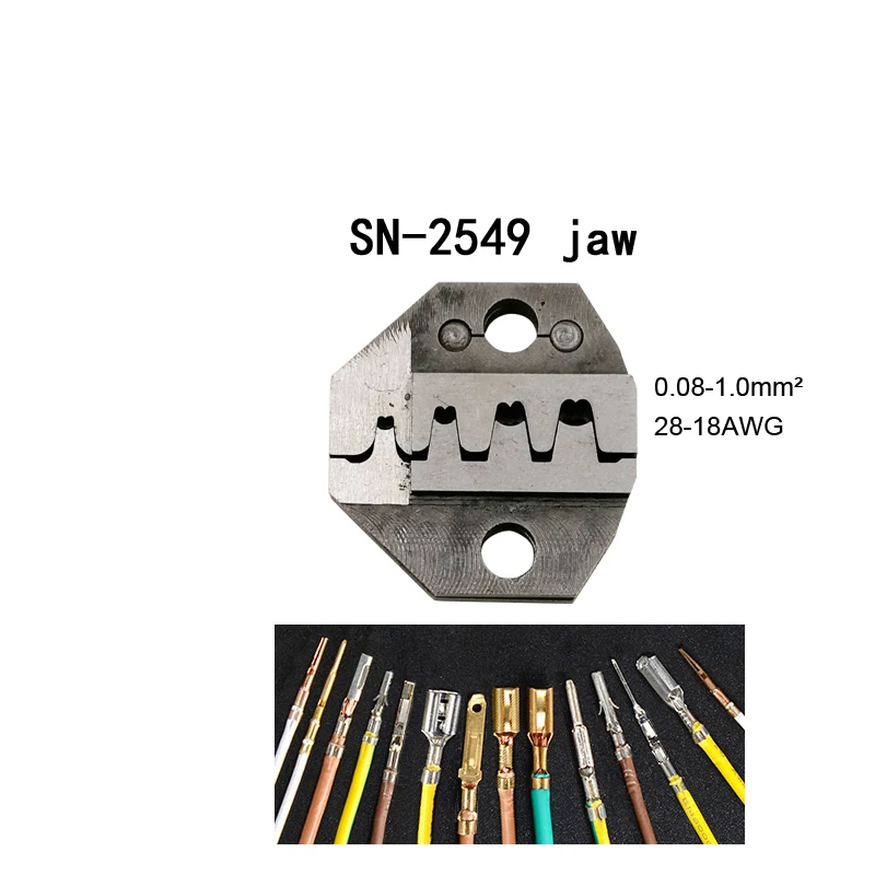 SN-2549 обжимные плоскогубцы 0,08-1mm2 20-10AWG XH2.54/PH2.0/2510 SM разъем tab терминалы SN-48B/02C/06WF/06 для трубки теплоизоляционные инструменты