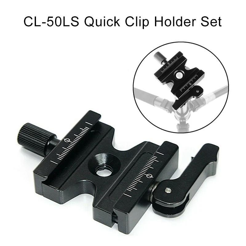 

CL-50LS Quick Release Clamp with Adjustable Lever 1/4-3/8 Inch Screw Hole for Arca Swiss NK-Shopping
