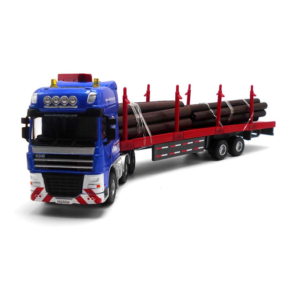 

Chidren Alloy Car Toy Model Diecast Log Transporter Truck Toys Scale 1:50 Kids Engineering Vehicle Miniatures Educational Gifts
