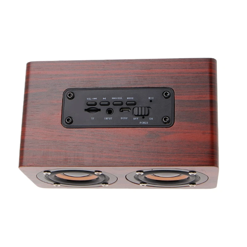 W5 Деревянный беспроводной Bluetooth Колонка HiFi двойной динамик TF слот для телефона планшета