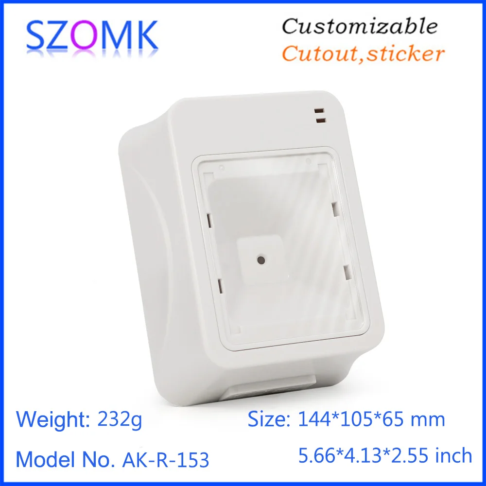 

4 pcs 144*105*65mm wall mounting face detect scanner plastic electronics enclosure housing QR code scanner plastic junction box