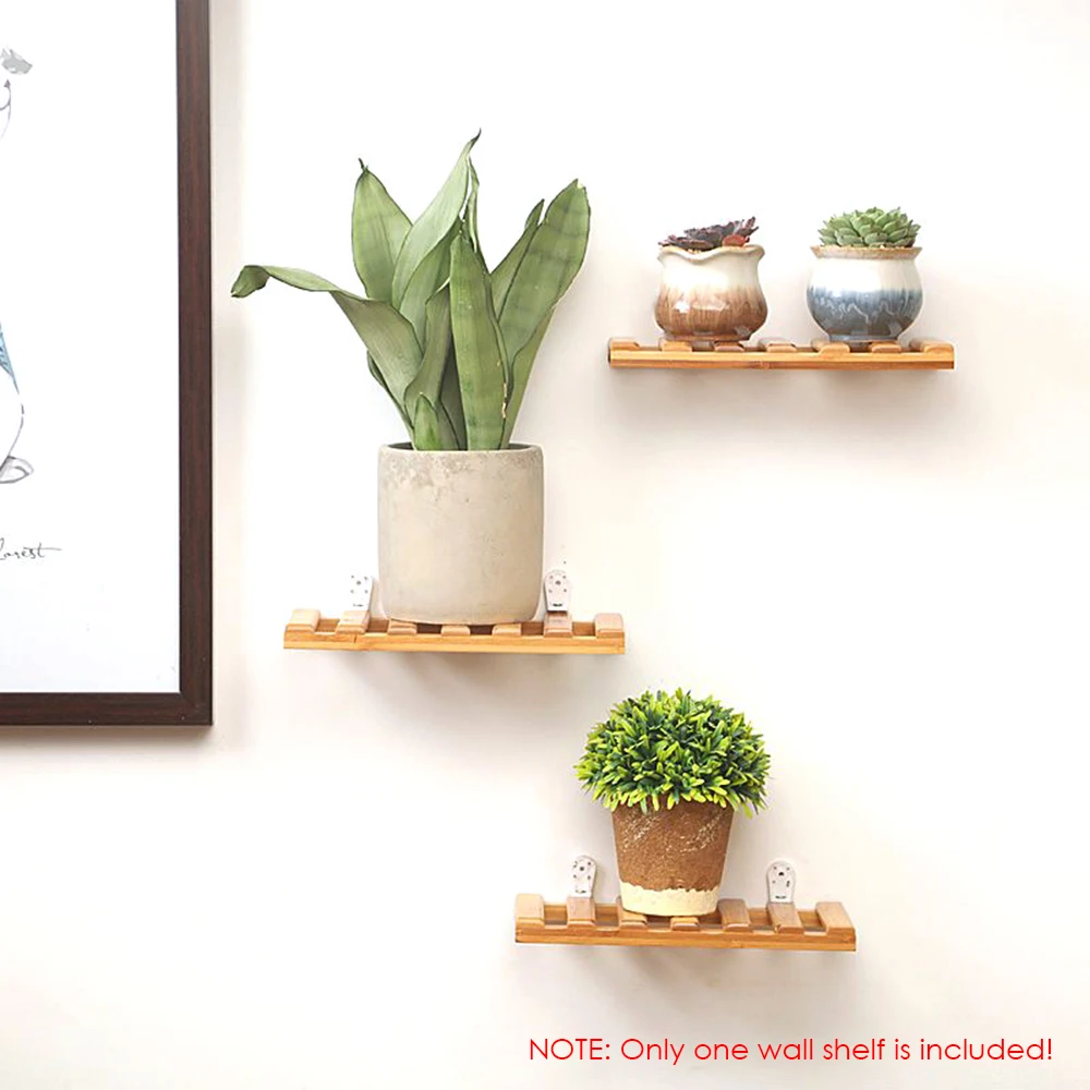 

Wall Storage Rack Household Storage Bracket Bamboo Storage Rack Bathing Home Wall Decor For Books Small Plants Ornaments