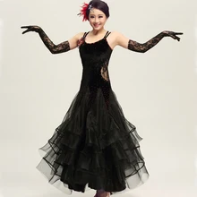 black ballroom dance dress fringe ballroom dancing latin ballroom dress tango waltz standard dance dress modern dance dress