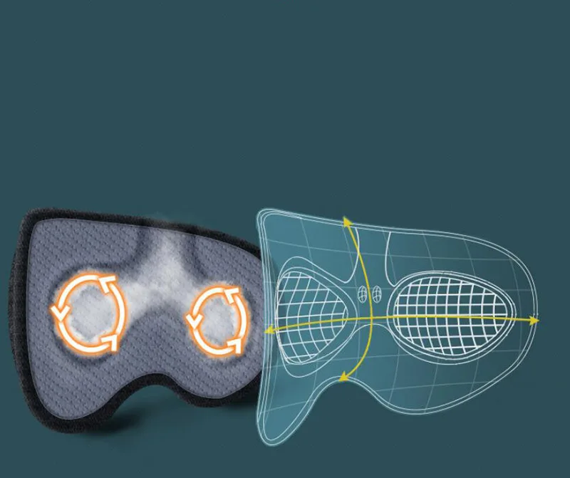 Vapor para Aliviar a Fadiga do Olho Máscara de Sono Hanriver Compressa Quente Blindfold Aquecimento Usb 3 d Grande Sombreamento 2020 5 Cheap Sono e ronco