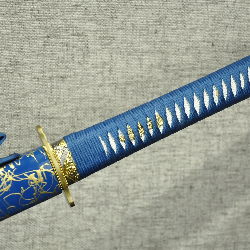 Катана самурайский японский прямой меч espada tanto wakizashi 1060 углеродистая сталь hamon железо tsuba Металл taichi Катана swo