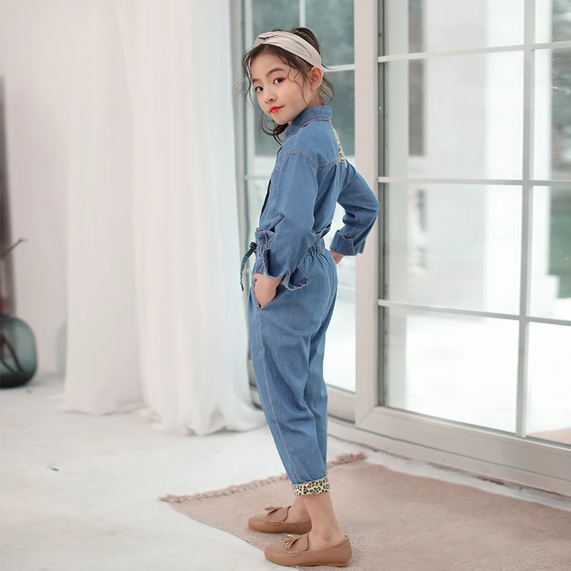 

Fashion Jeans Suits for Girl 10 12 years Long Sleeve Denim Blouse for Little Girl Teenage Girls Clothing