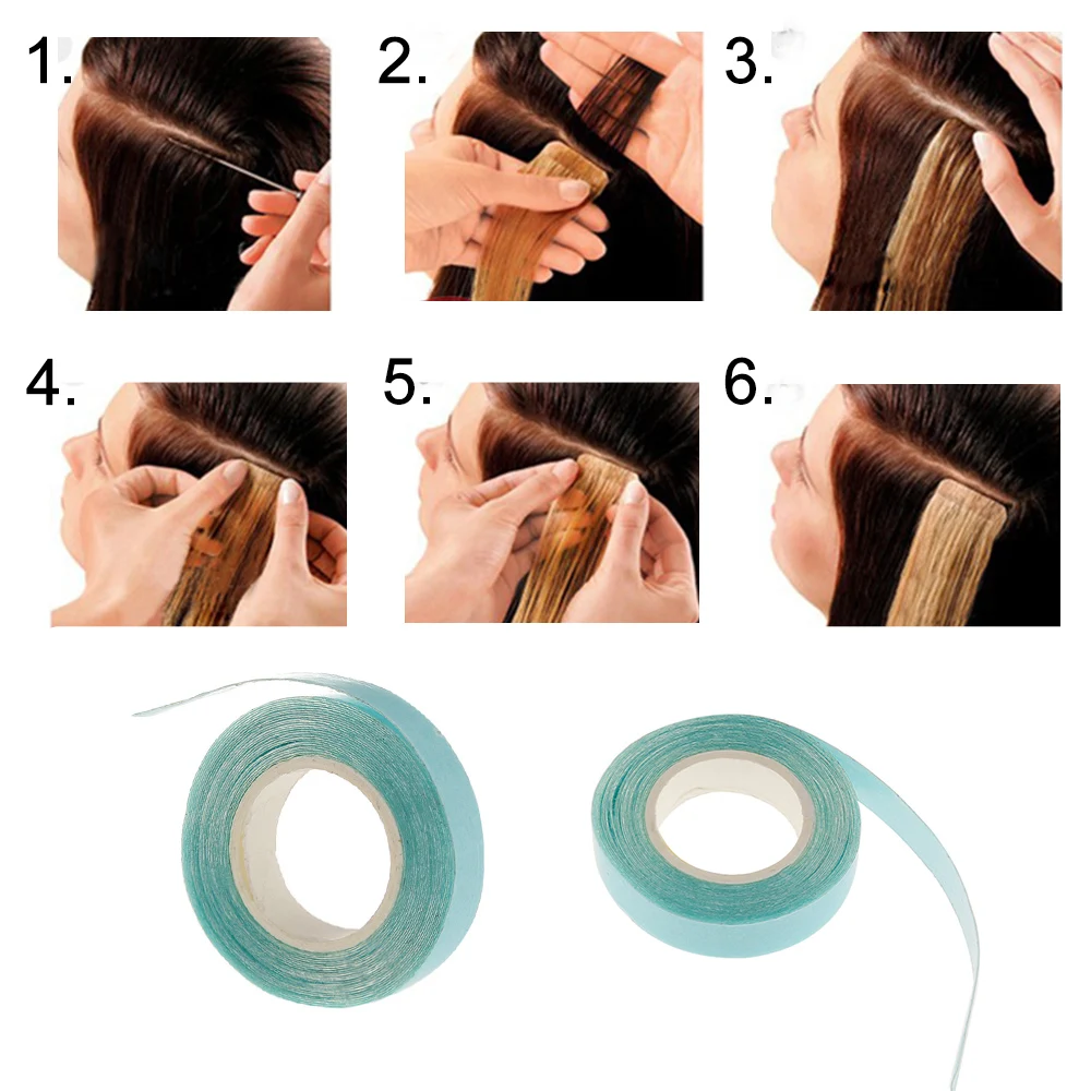 1 Pcs 1cm*3m Double-Sided Adhesive Tape for Skin Weft Hair Extension Tapes - High Quality super adhensive tape