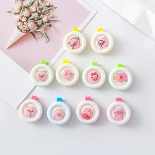 12 шт. Противомоскитный водостойкий репеллент с пряжкой для благовоний для детей, для беременных, с сеткой от комаров, Круглый Водонепроницаемый Сейф