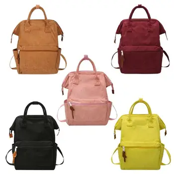 

Backpack Women Backpack Fashion Women Shoulder Bag solid color School Bag For Teenage Girl Women Large School Top-handle Bags