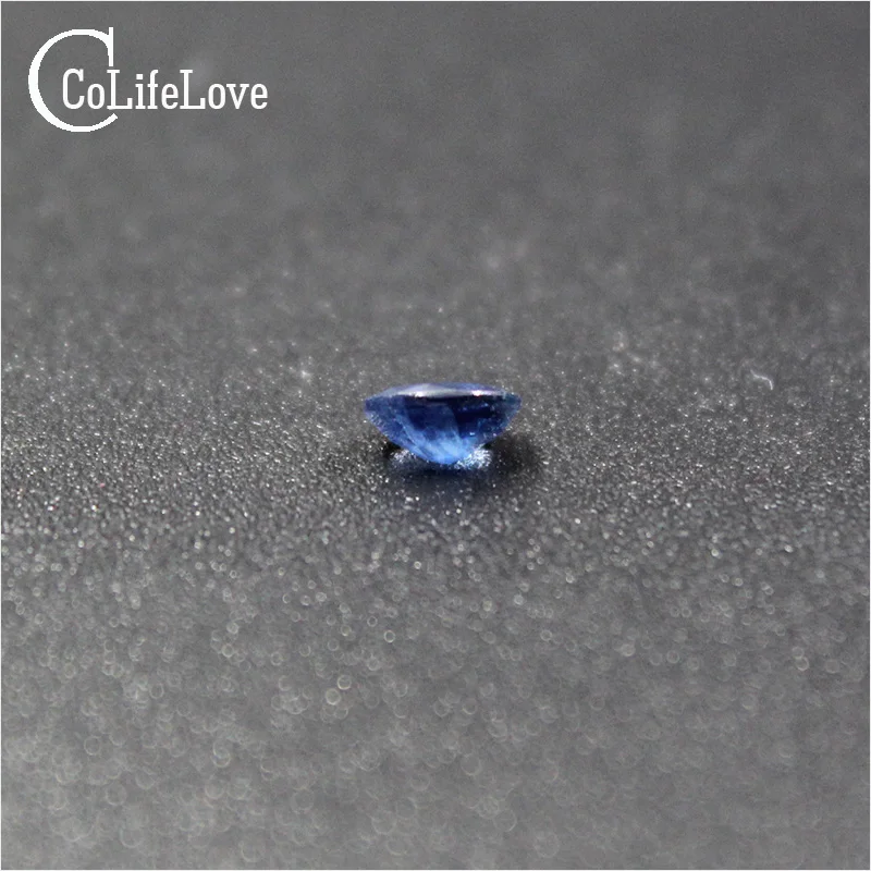 Ослепительный натуральный сапфир свободный драгоценный камень 4 мм * 5 0 35 Ct