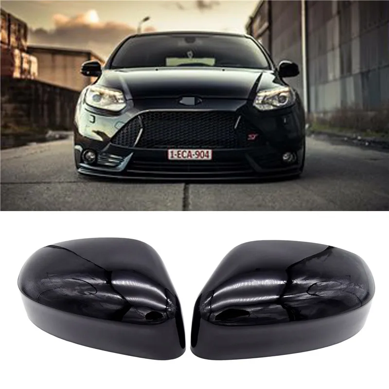 

1 Pair Left & Right Rearview Mirror Cover Cap Side Mirror Shell Accessories for Ford Focus 2012 2013 2014 2015 2016 Car-Styling