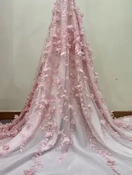 

nice looking feather embroidery tulle mesh lace fabric yaking-3.3123 with good quality for party dress