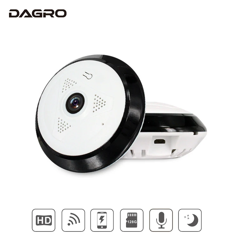 

Infrared night vision wireless WIFI fisheye camera remote monitoring