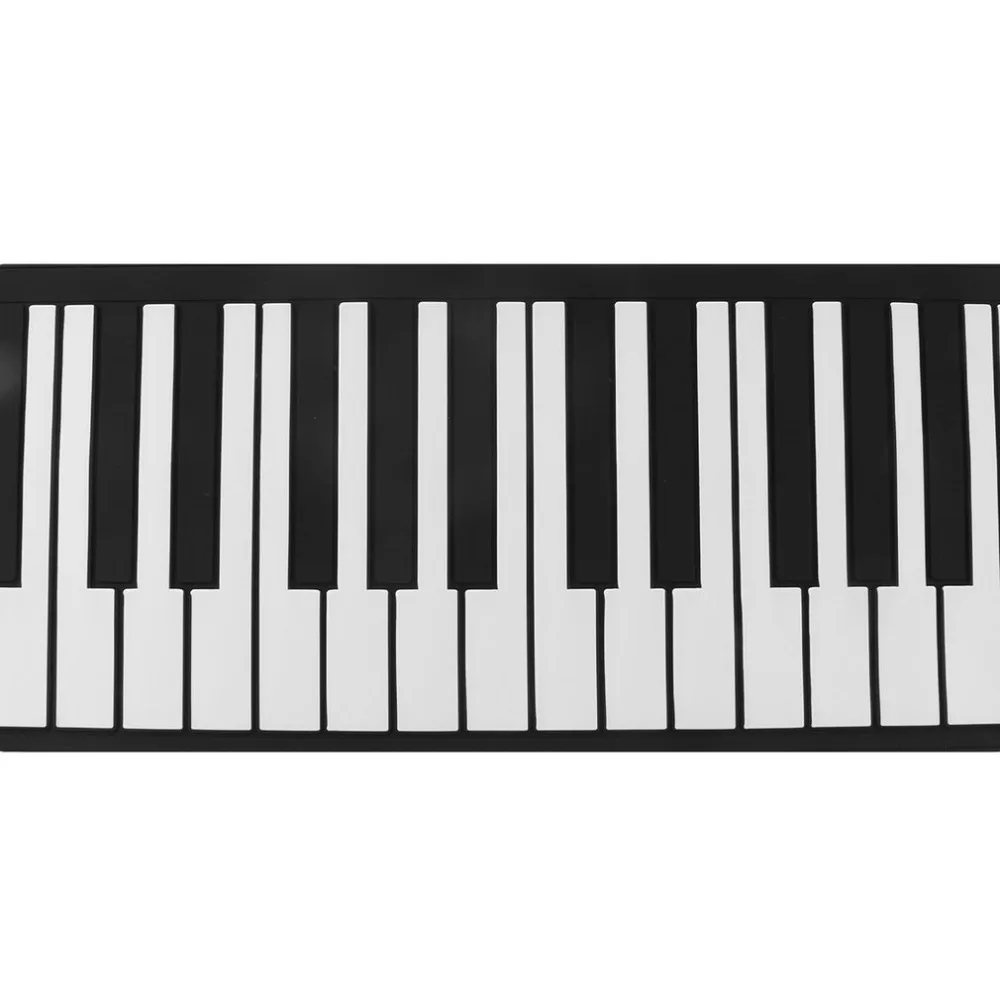Водонепроницаемая перезаряжаемая цифровая клавиатура пианино 61 клавиша 128 тонов Портативный Гибкий электронный рулон пианино встроенный динамик