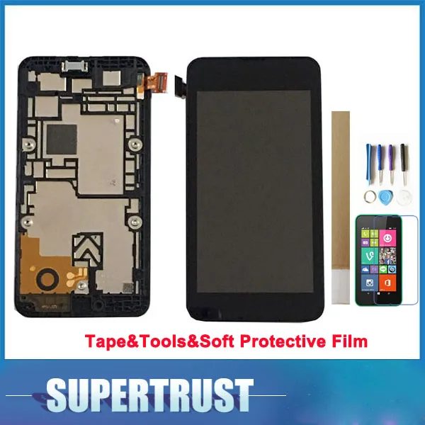 

1PC/Lot 4.0 inch For Nokia Lumia 530 N530 With Frame LCD Display+Touch Screen Digitizer Assembly Black Color with kit