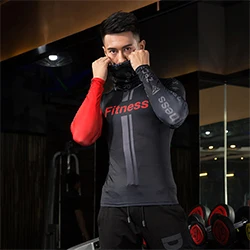 ZRCE Воздухопроницаемый высокоэластичный Быстросохнущий Мужской пуловер, компрессионные топы для фитнеса и велоспорта, футболка с длинными рукавами