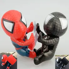 2 стиля, цветная кукла Человек-паук, фигурки, украшение для дома, украшение для дома, скалолазание, Человек-паук, окно, присоска, Декор