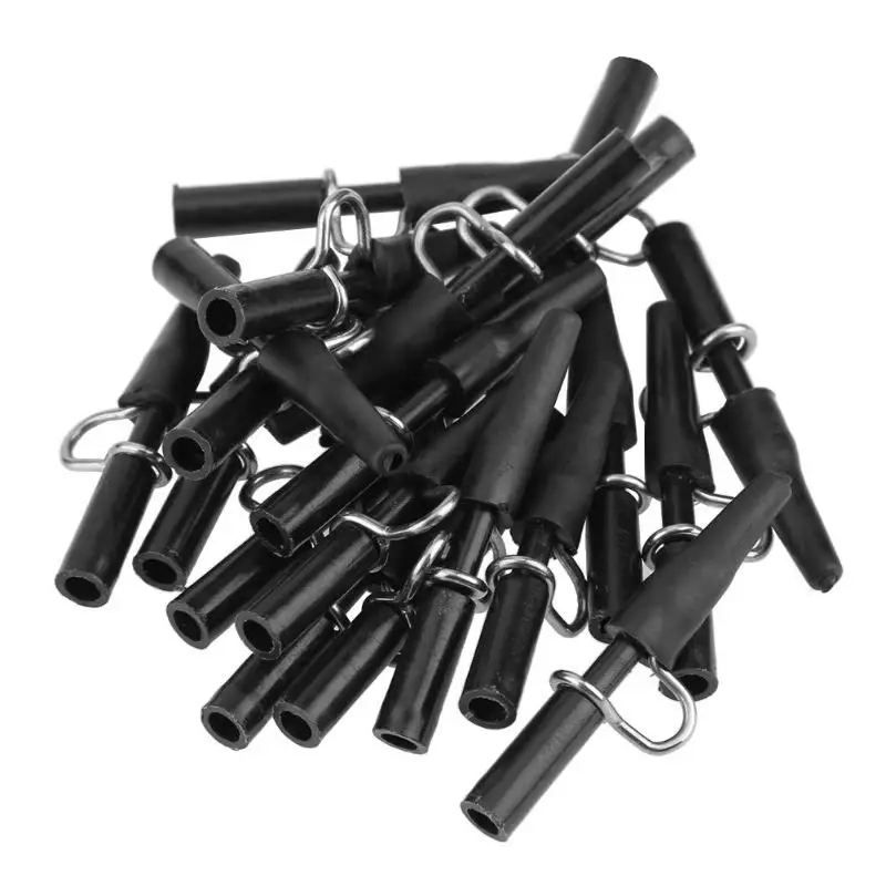 

20pcs/set Fishing Terminal Lead Clips Carp Fishing Line Fixing Europe Hair Rigs Hooks End Tackle Terminals Fish Tackle Tool NEW