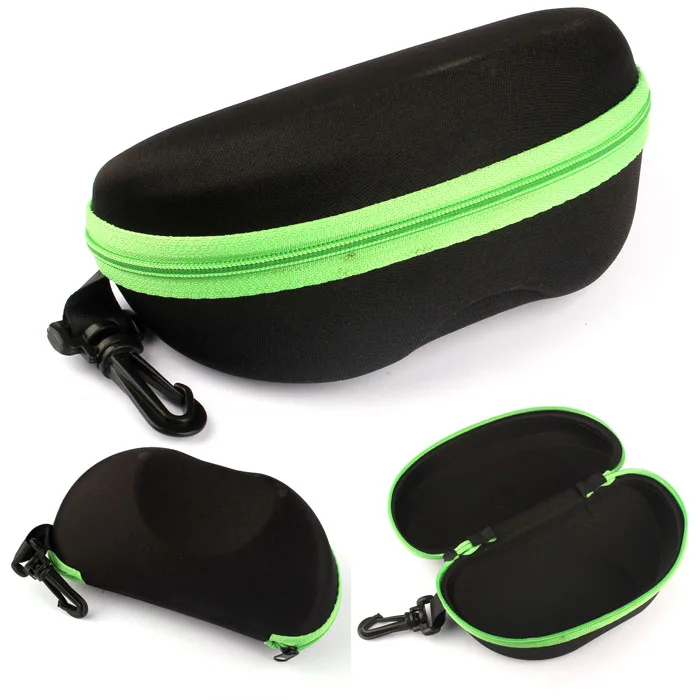 

Vehicle Car-Styling Black Portable Carabiner Eye Glasses Holder Sunglasses Hard Case Protector Box dropship #30