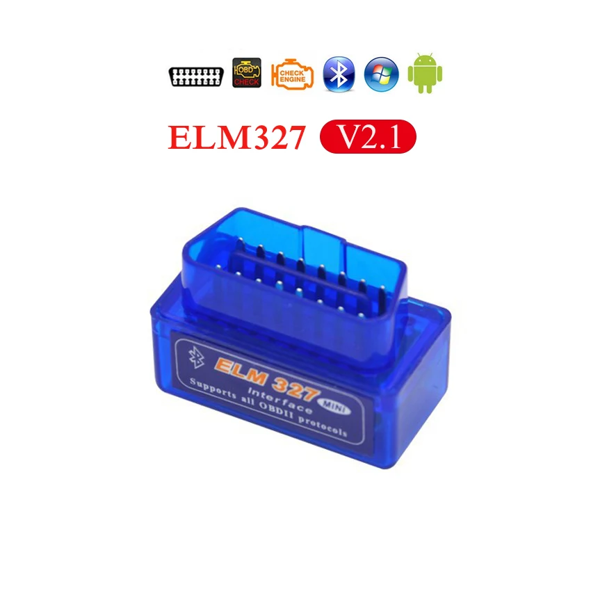 PANDUK новейший ELM327 V1.5 Bluetooth OBD2/obd ii v2.1 автомобильный диагностический инструмент Android автоматический диагностический инструмент Obd2 сканер - Цвет: Bluetooth V2.1 blue