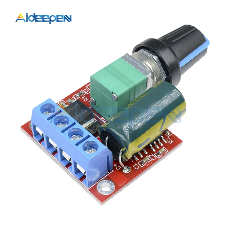 DC 4,5 V-35 V 0-5A 90W PWM контроллер скорости двигателя постоянного тока модуля Регулируемый Скорость регулятор Управление плата регулятора оборотов переключатель 12V 24V