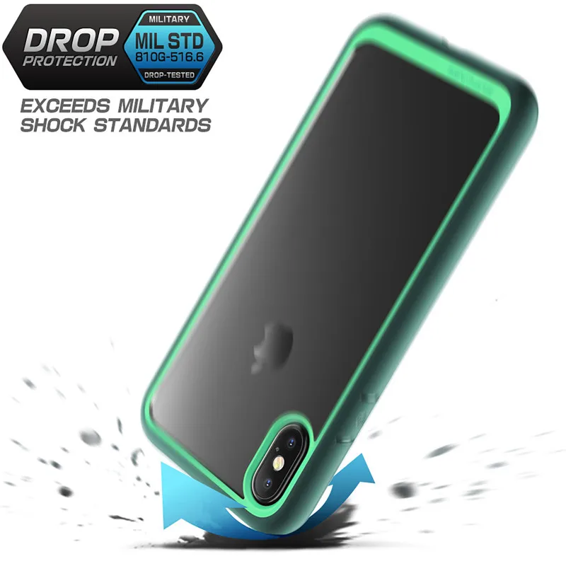 para iphone xs caso sucase ub estilo premium híbrido protetor tpu pc claro capa traseira para iphone xs polegada