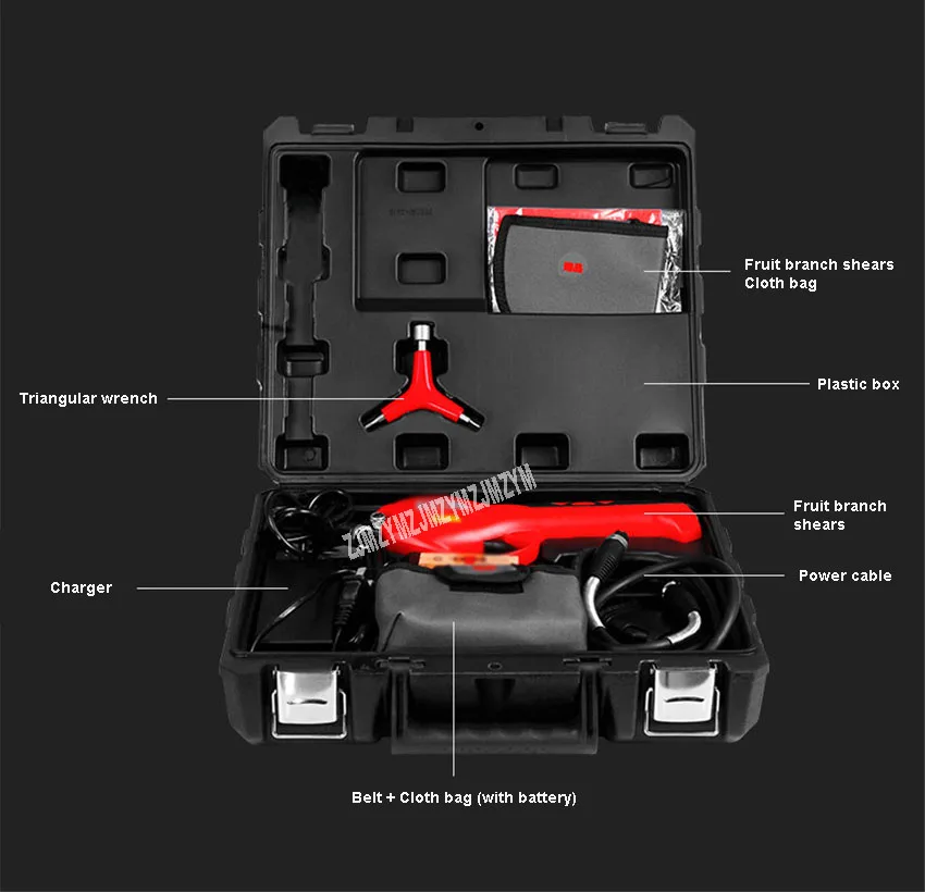 YT6502 Электрический фруктовое дерево секатор филиалы садовые цветы садовые ножницы перезаряжаемые высокий филиал ножницы 24 V 4Ah
