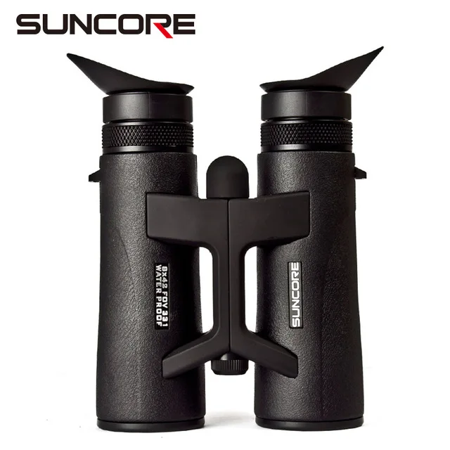 Suncore 8x32 Binoculo мощный бинокль профессиональный водонепроницаемый зум телескоп Зрительная труба Военный Открытый BAK4 высокое качество - Цвет: Черный