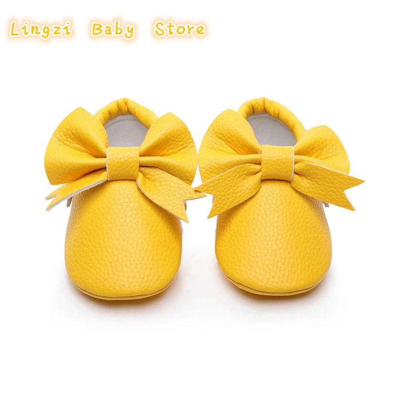 

PU Baby Girls Shoes New Bow knot Cute Newborn Baby shoes For Girls Prewalker First Walkers child kids Girls shoes