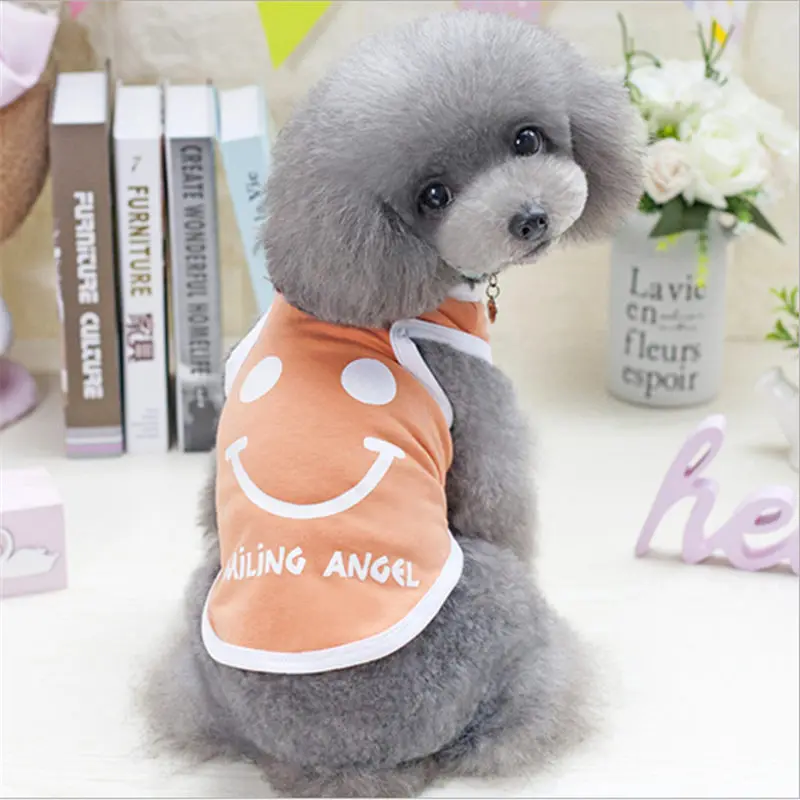 

Cute Pet Dog Clothes Cartoon Dog Cat T-shirt Soft Puppy Dogs Clothing Summer Shirt Casual Vests S-XXL For Small Pets