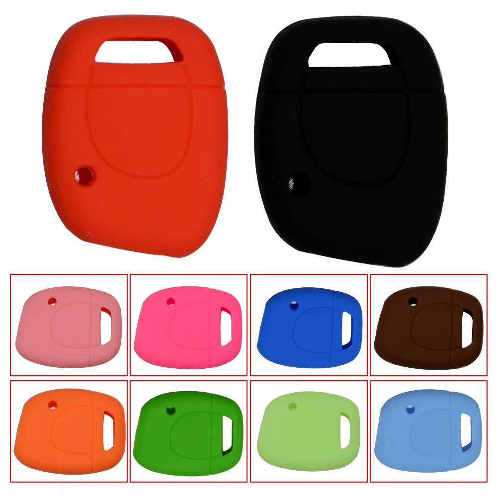 Rubber car key cover case for renault (5)