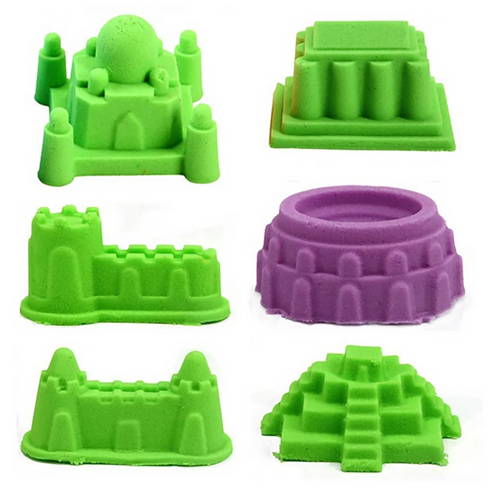

6Pcs/Set Portable Castle Sand Clay Mold Building Pyramid Sandcastle Beach Sand Toy Baby Child Kid