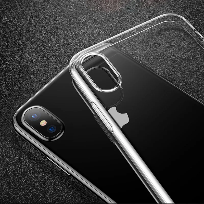 Ультратонкие прозрачные чехлы из ТПУ для iPhone X 8 8p 7 7p 6s 6sp 6 6p se 5 5s 5c 4 4s|Бамперы| |