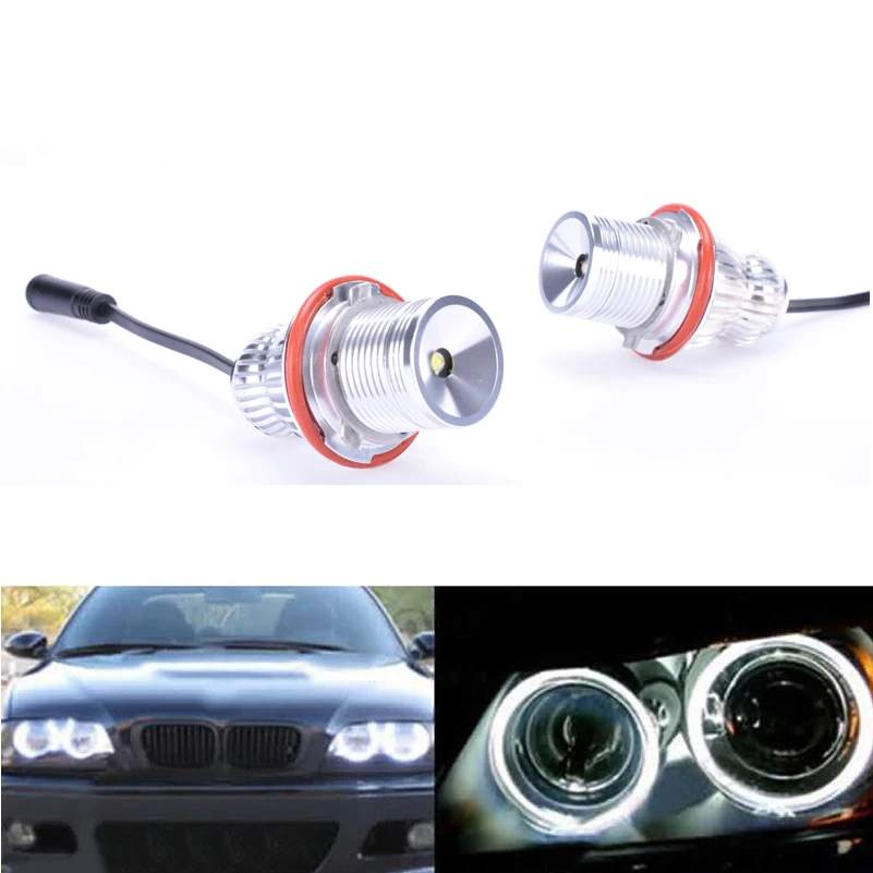 

2X 10W Led Canbus Angel eyes 12V Headlight Lamp bulbs car styling led marker for BMW E60 E39 E87 E61 E63 E64 E65 E66 E83 X3 E53